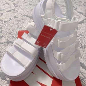 Nike Icon Classic White Platform Sandals